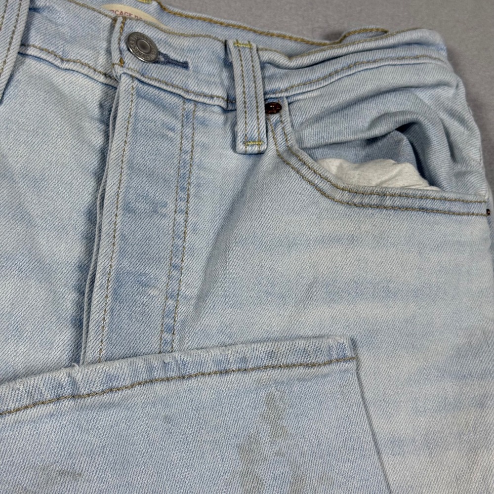 Levis Ribcage Bootcut Jeans Light Wash Denim High Rise Flare Blue Womens 30x33